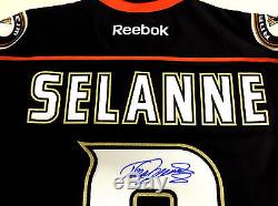 Teemu Selanne Anaheim Ducks Signed Jersey With A Psa/dna In The Presence Coa