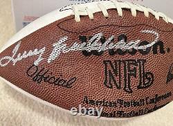 Terry Bradshaw / Johnny Unitas Signed Wilson Football PSA/DNA COA