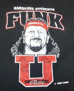 Terry Funk U Signed Ring Worn Used Shirt PSA/DNA COA Autograph WWE ECW HOH VI 6