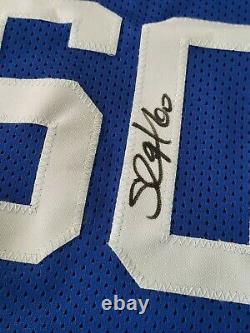 The Blue Wall Autographed/Signed Jersey PSA/DNA COA New York Giants OLine Champs