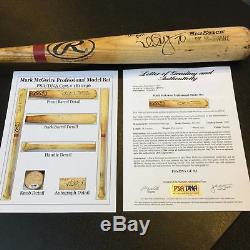 The Finest Mark McGwire 1999 Signed Game Used Baseball Bat PSA DNA COA GU 9.5