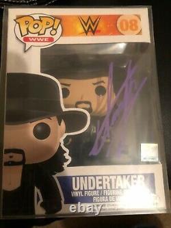 The Undertaker Signed Vaulted WWE FUNKO Pop PSA DNA COA Rare