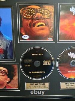 The Weeknd Signed CD AFTER HOURS PSA DNA COA Dawn FM FRAME 16x26 1 Only