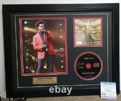 The Weeknd Signed CD Insert AFTER HOURS PSA DNA COA autograph FRAME 16x20