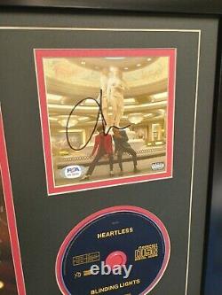 The Weeknd Signed CD Insert AFTER HOURS PSA DNA COA autograph FRAME 16x20