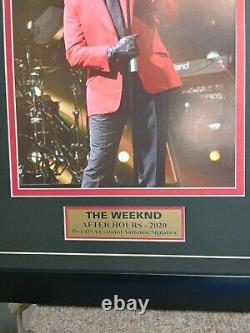 The Weeknd Signed CD Insert AFTER HOURS PSA DNA COA autograph FRAME 16x20