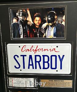 The Weeknd signed CD insert 2017 Unsued Ticket STARBOY Prop PSA/DNA COA