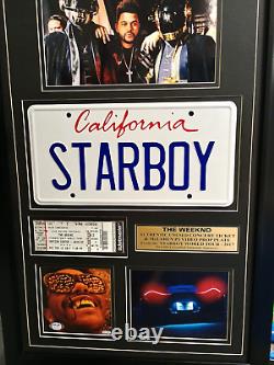 The Weeknd signed CD insert 2017 Unsued Ticket STARBOY Prop PSA/DNA COA