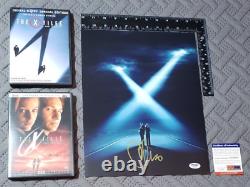 The X-Files Creator Chris Carter Signed 11x14 Photo PSA/DNA COA + 2 DVD Movies