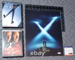 The X-Files Creator Chris Carter Signed 11x14 Photo PSA/DNA COA + 2 DVD Movies