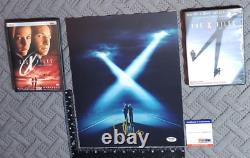 The X-Files Creator Chris Carter Signed 11x14 Photo PSA/DNA COA + 2 DVD Movies