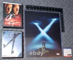 The X-Files Creator Chris Carter Signed 11x14 Photo PSA/DNA COA + 2 DVD Movies