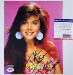 Tiffani Thiessen signed Kelly Kapowski 8x10 photo #2 autograph PSA/DNA COA