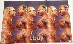 Tiny Lister Zeus & Hulk Hogan Signed No Holds Barred 8x10 Photo PSA/DNA COA WWE