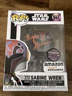 Tiya Sircar Signed/Inscribed FUNKO POP! STAR WARS REBELS SABINE #547 PSA/DNA COA