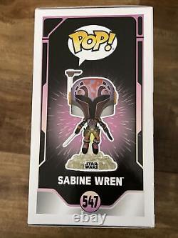 Tiya Sircar Signed/Inscribed FUNKO POP! STAR WARS REBELS SABINE #547 PSA/DNA COA