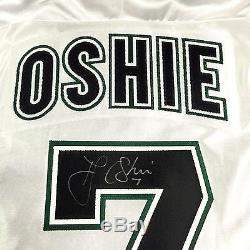 Tj Oshie Signed North Dakota Fighting Sioux White Jersey Psa/dna Coa Capitals