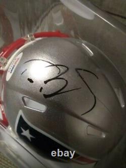 Tom Brady Autographed Mini Helmet W PSA/DNA coa