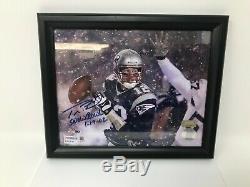 Tom Brady Autographed Signed Snow Bowl 8x10 Photo PSA/DNA COA Sticker in Frame