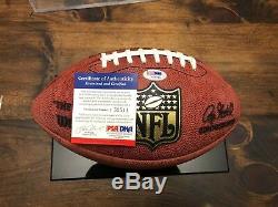 Tom Brady Signed NFL Official Duke Football Psa/dna Coa Autograph