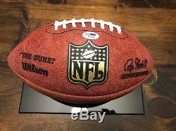 Tom Brady Signed NFL Official Duke Football Psa/dna Coa Autograph