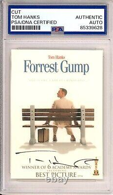 Tom Hanks SIGNED Forrest Gump Movie Print Photograph Cut PSA DNA COA Autographed