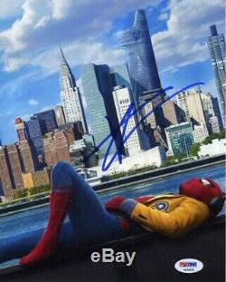 Tom Holland Spiderman Avengers Endgame Autographed Signed 8x10 Photo PSA/DNA COA