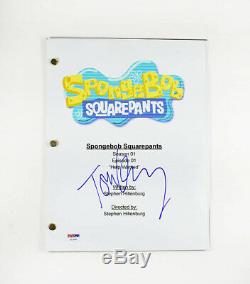Tom Kenny SpongeBob SquarePants Signed Autographed Script PSA/DNA COA