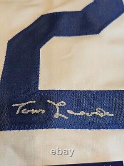 Tom Lasorda Autographed/Signed Jersey PSA/DNA COA White Custom Jersey Tommy