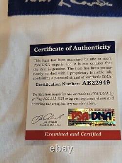 Tom Lasorda Autographed/Signed Jersey PSA/DNA COA White Custom Jersey Tommy