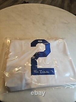 Tom Lasorda Autographed/Signed Jersey PSA/DNA COA White Custom Jersey Tommy