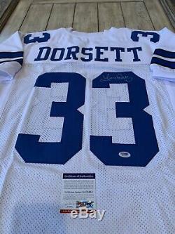 Tony Dorsett Autographed/Signed Jersey PSA/DNA COA Dallas Cowboys