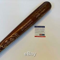 Tony Gwynn Signed 1989 Batting Title 3 In A Row Bat With PSA DNA COA