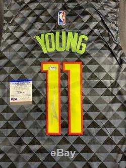Trae Young Signed Jersey PSA/DNA COA Atlanta Hawks Adult L