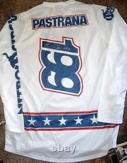 Travis PASTRANA Signed #199 Stars & Stripes Jersey XL X Games PSA/DNA COA