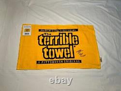 Troy Fautanu Signed Autograph Pittsburgh Steelers Terrible Towel Psa/dna Coa Nwt