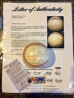 Ty Cobb Autograph Baseball. Full Side Panel Signed Dated. PSA/DNA COA
