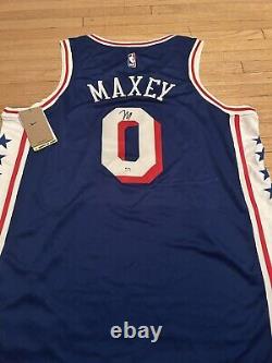 Tyrese Maxey Signed Autographed Philadelphia 76ers Jersey PSA/DNA AUTHENTIC COA