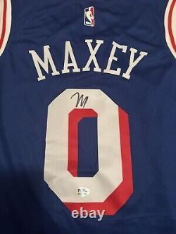 Tyrese Maxey Signed Autographed Philadelphia 76ers Jersey PSA/DNA AUTHENTIC COA