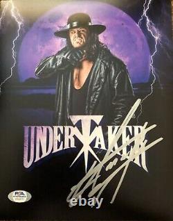 Undertaker Signed Autographed WWE 8x10 PSA DNA COA! #1