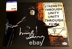 V For Vendetta Hugo Weaving Signed Photo 11x14 With PSA / DNA COA Autograph