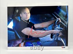 VIN DIESEL signed 8x10 photo PSA DNA COA