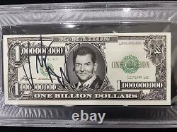 VINCE MCMAHON WWE WWF SIGNED DOLLAR BILL PSA DNA COA Slabbed Slab