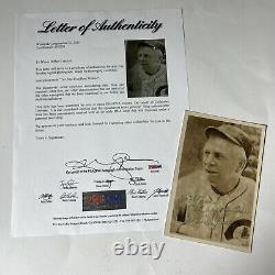 VTG Tris Speaker Autograph Post Card-signed HOF-MLB-Indians-Senators-PSA/DNA COA