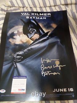 Val Kilmer auto PSA/DNA COA BATMAN 16x20 SILVER Bruce Wayne autograph Signed