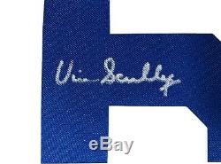 Vin Scully Hand Signed Los Angeles Dodgers Jersey Number 6 PSA/DNA COA Announcer