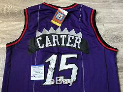 Vince Carter signed autographed Toronto Raptors jersey Throwback PSA/DNA COA