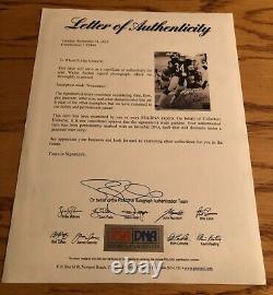 WALTER PAYTON Autographed Signed 8x10 Bears BW Photo PSA/DNA Full Letter COA