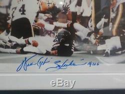 WALTER PAYTON FRAMED MATTED AUTOGRAPH PHOTO WithSWEETNESS COA PAYTON PSA/DNA