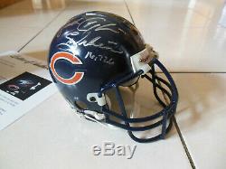 WALTER PAYTON Signed Authentic Chicago Bears Mini Helmet with PSA DNA COA A